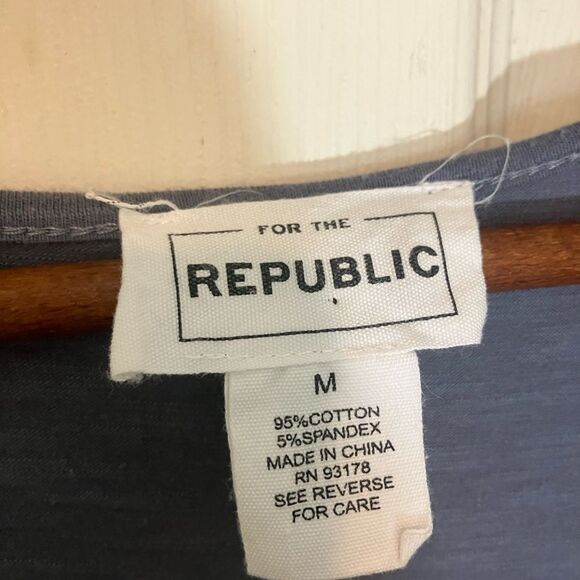 For the Republic, short sleeve dress, slate blue, excellent condition, medium - Picture 3 of 3